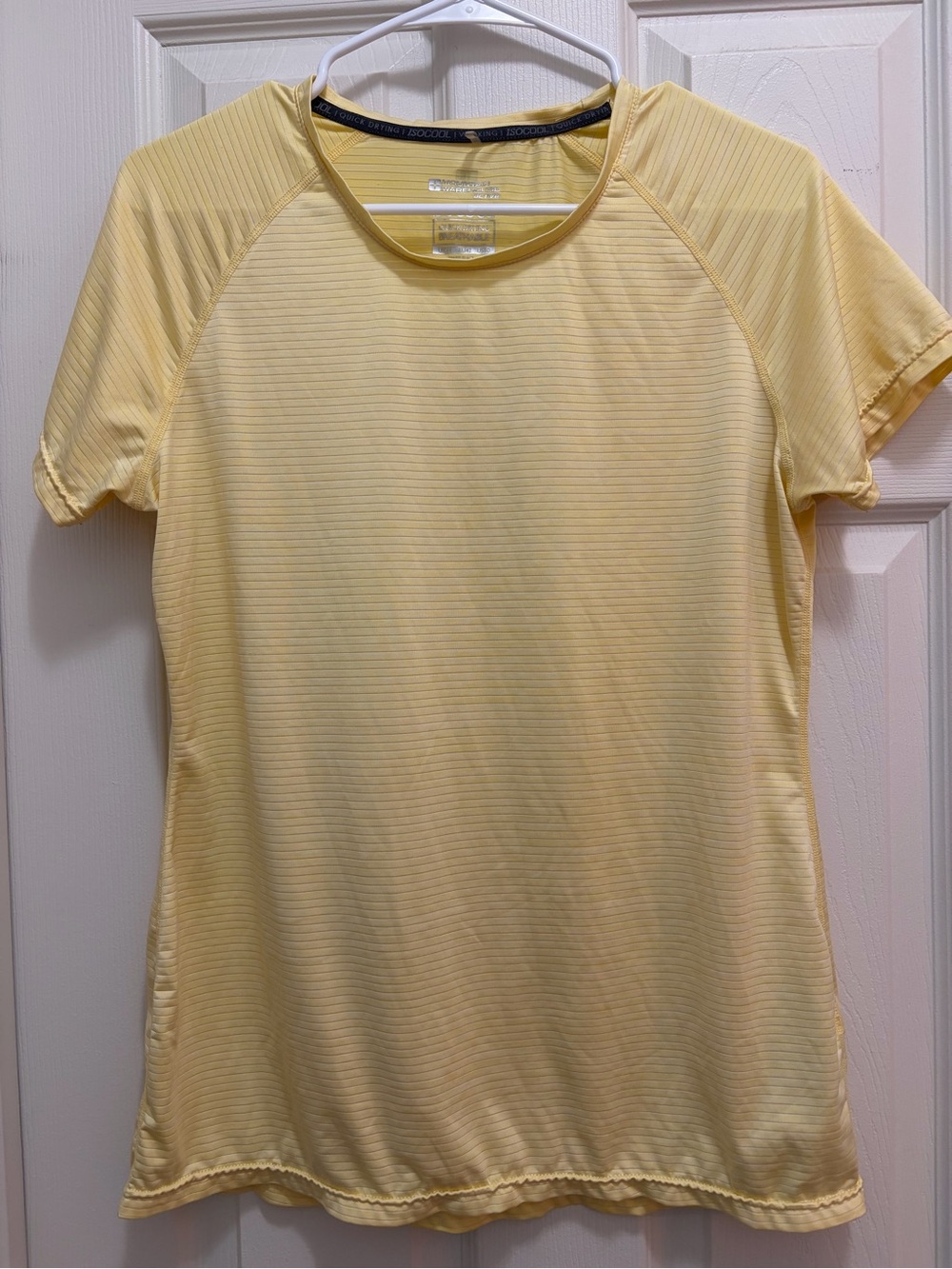 Light Yellow Short Sleeve Performance Tee Mountain Warehouse